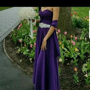 Long purple dress